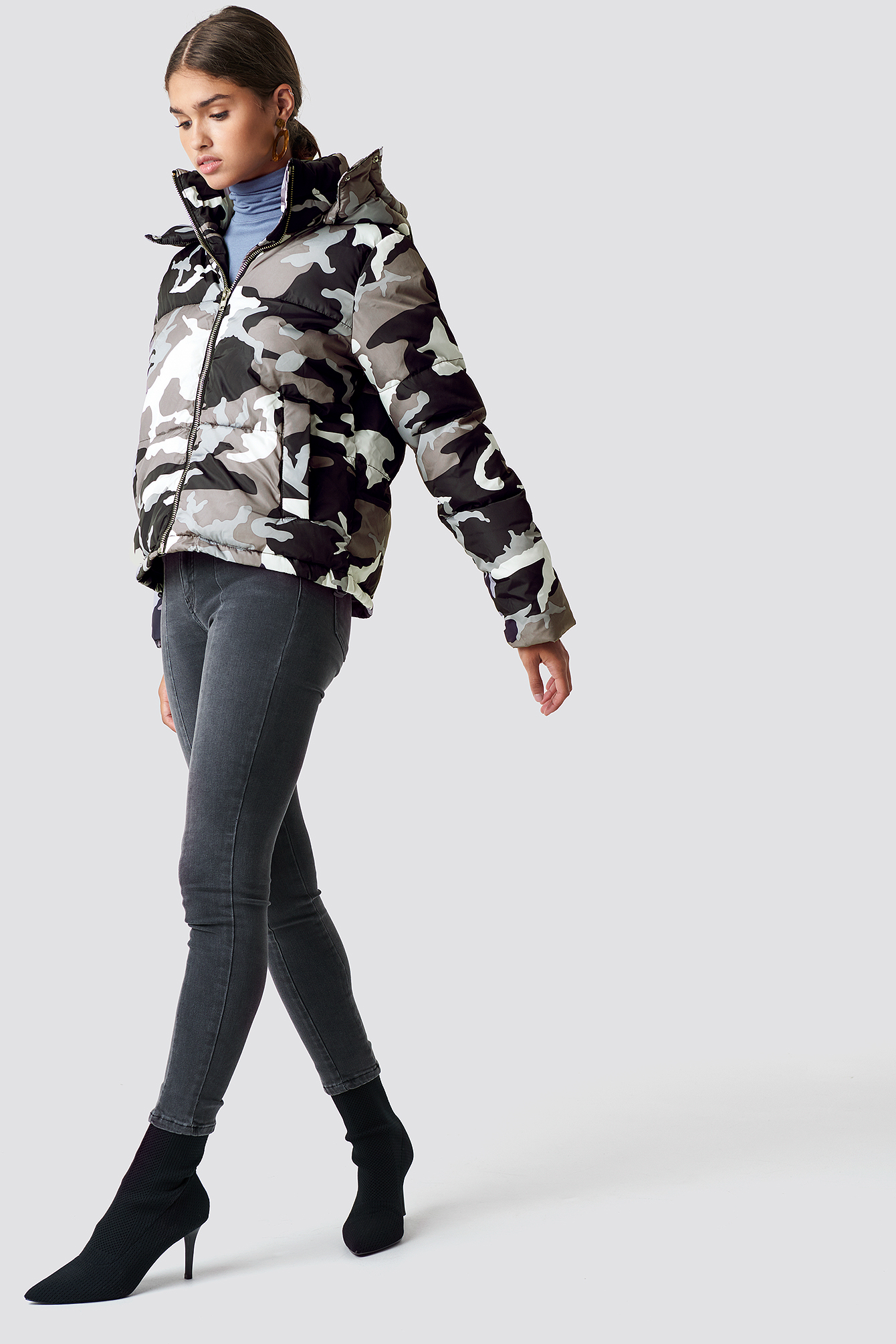 Camo Padded Jacket NAKDLOUNGE.COM