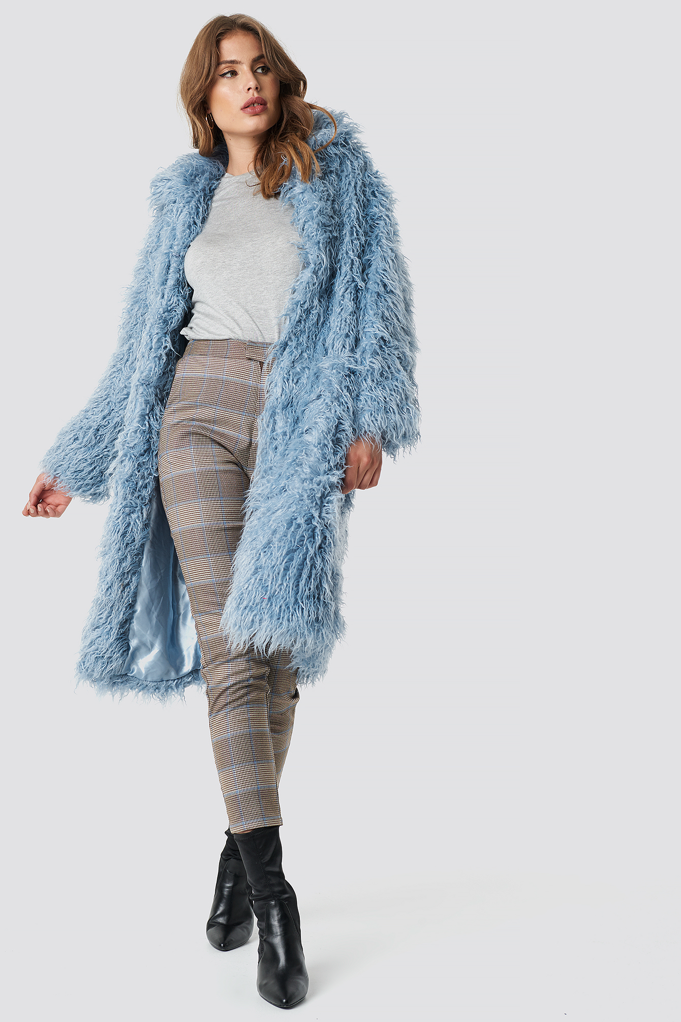 Faux Fur Long Jacket NAKDLOUNGE.COM