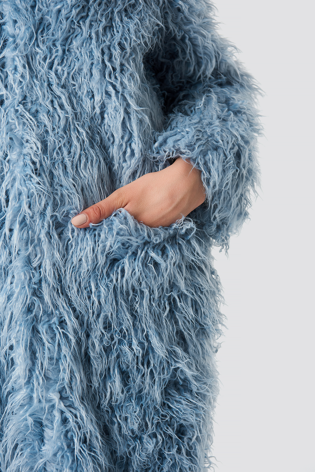Faux Fur Long Jacket NAKDLOUNGE.COM