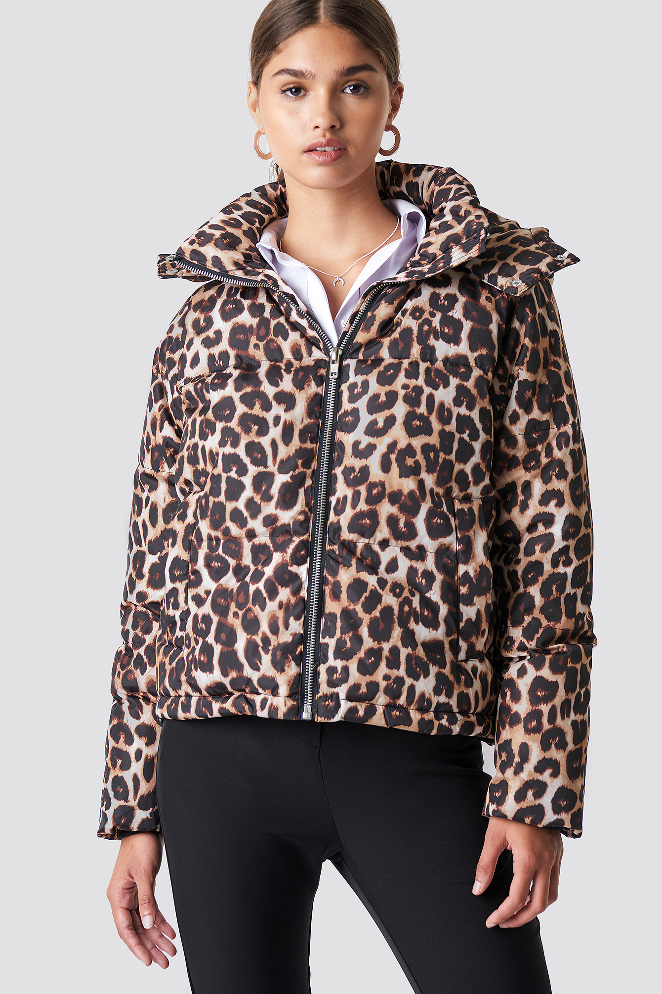 Leo Printed Padded Jacket NAKDLOUNGE.COM