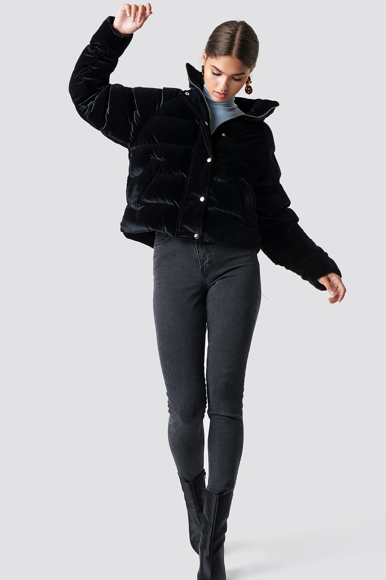 Velvet Puffer NAKDLOUNGE.COM