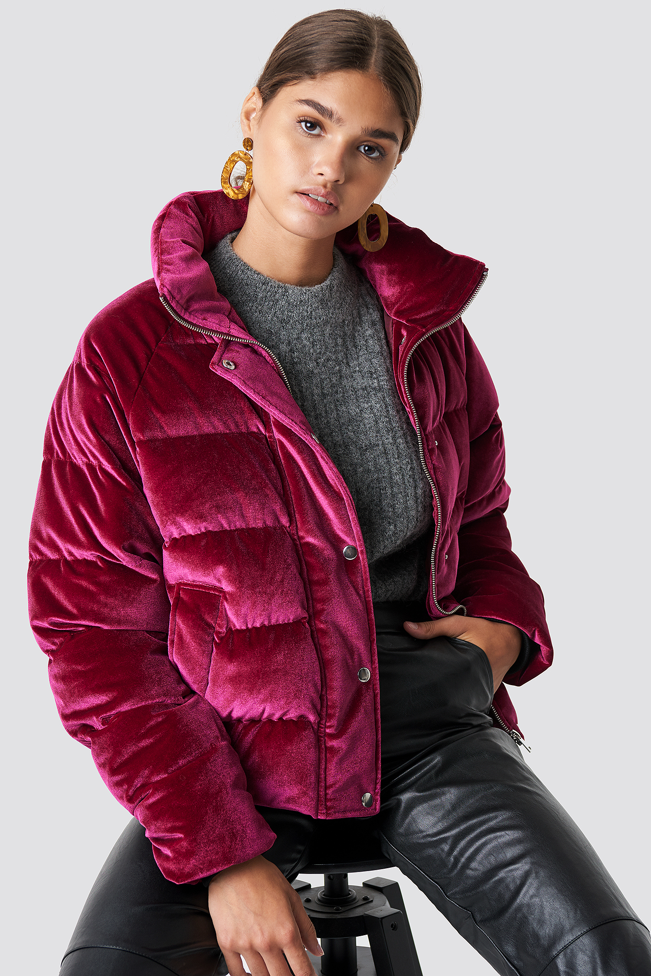 Velvet Puffer NAKDLOUNGE.COM
