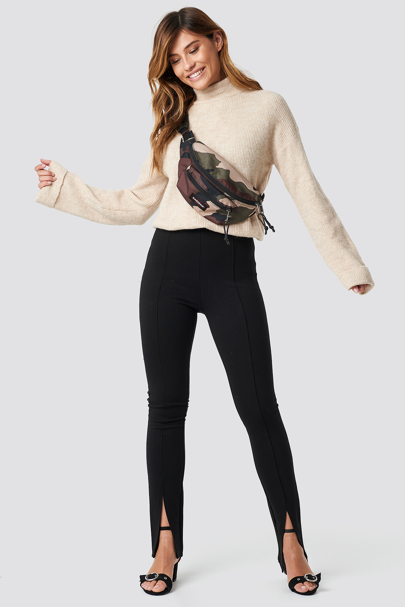 Alpaca Wool Blend High Neck Sweater NAKDLOUNGE.COM