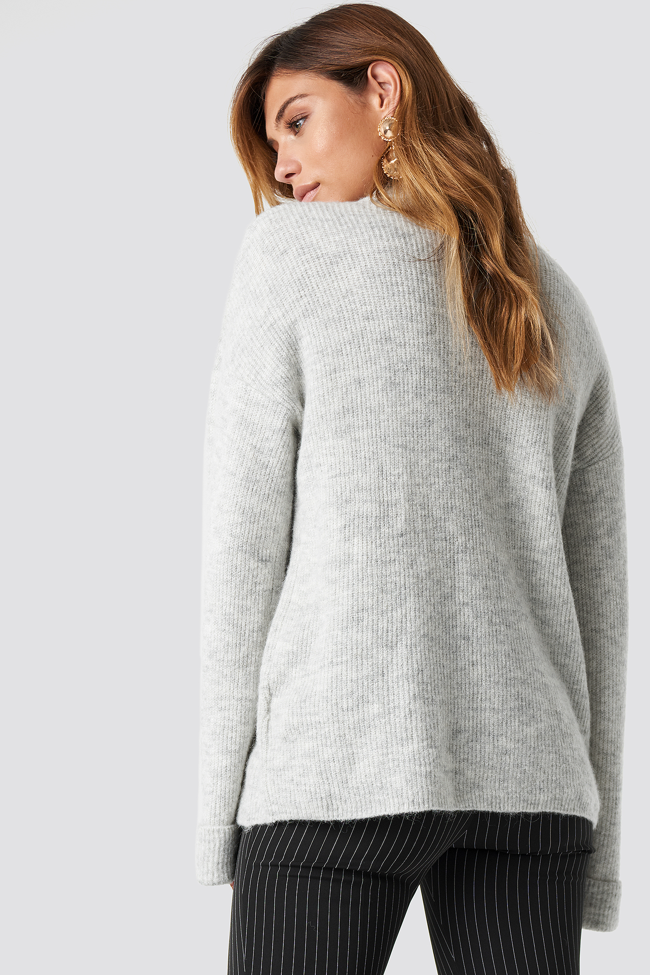 Alpaca Wool Blend High Neck Sweater NAKDLOUNGE.COM