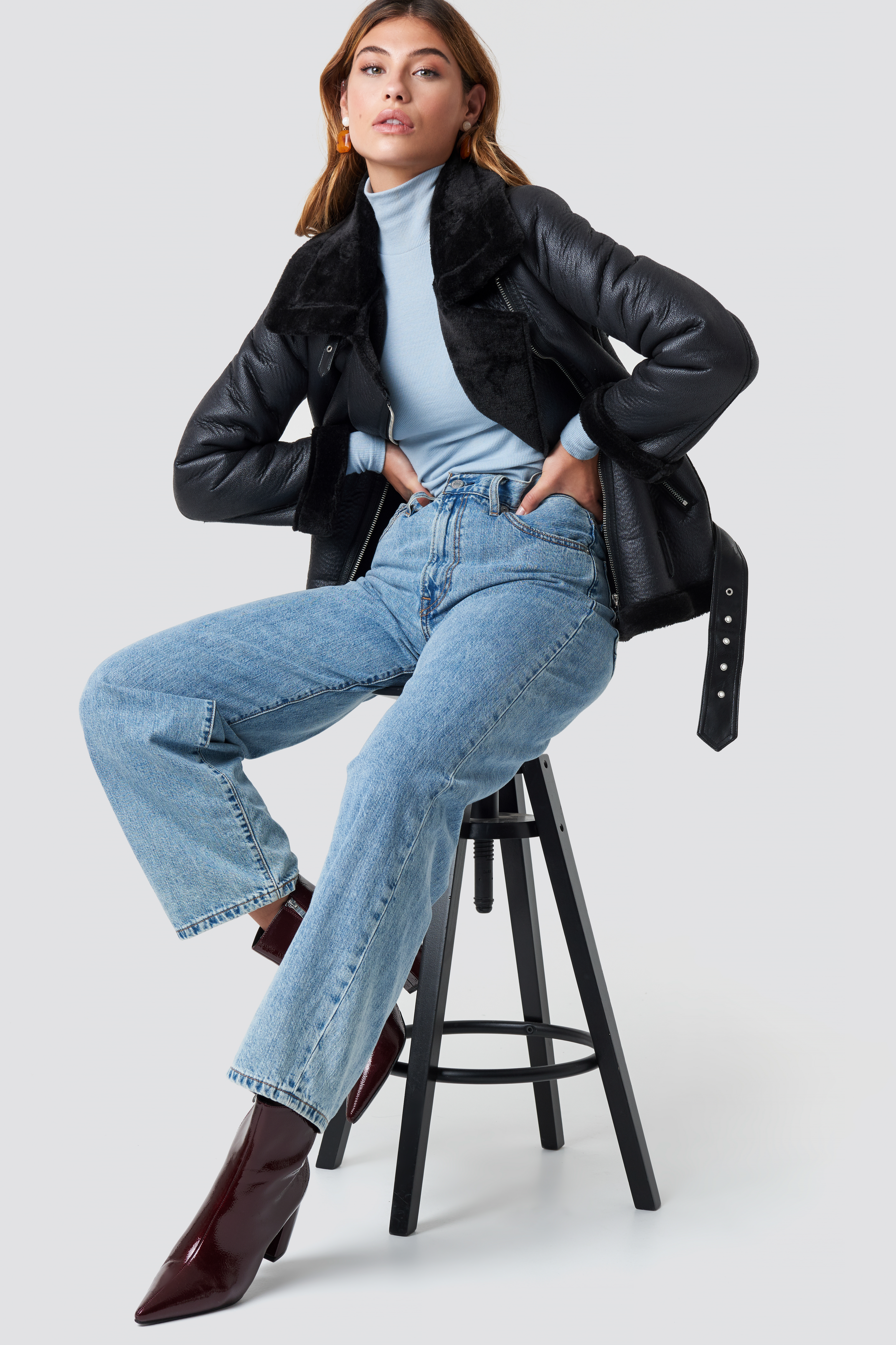 Belted Aviator Jacket NAKDLOUNGE.COM