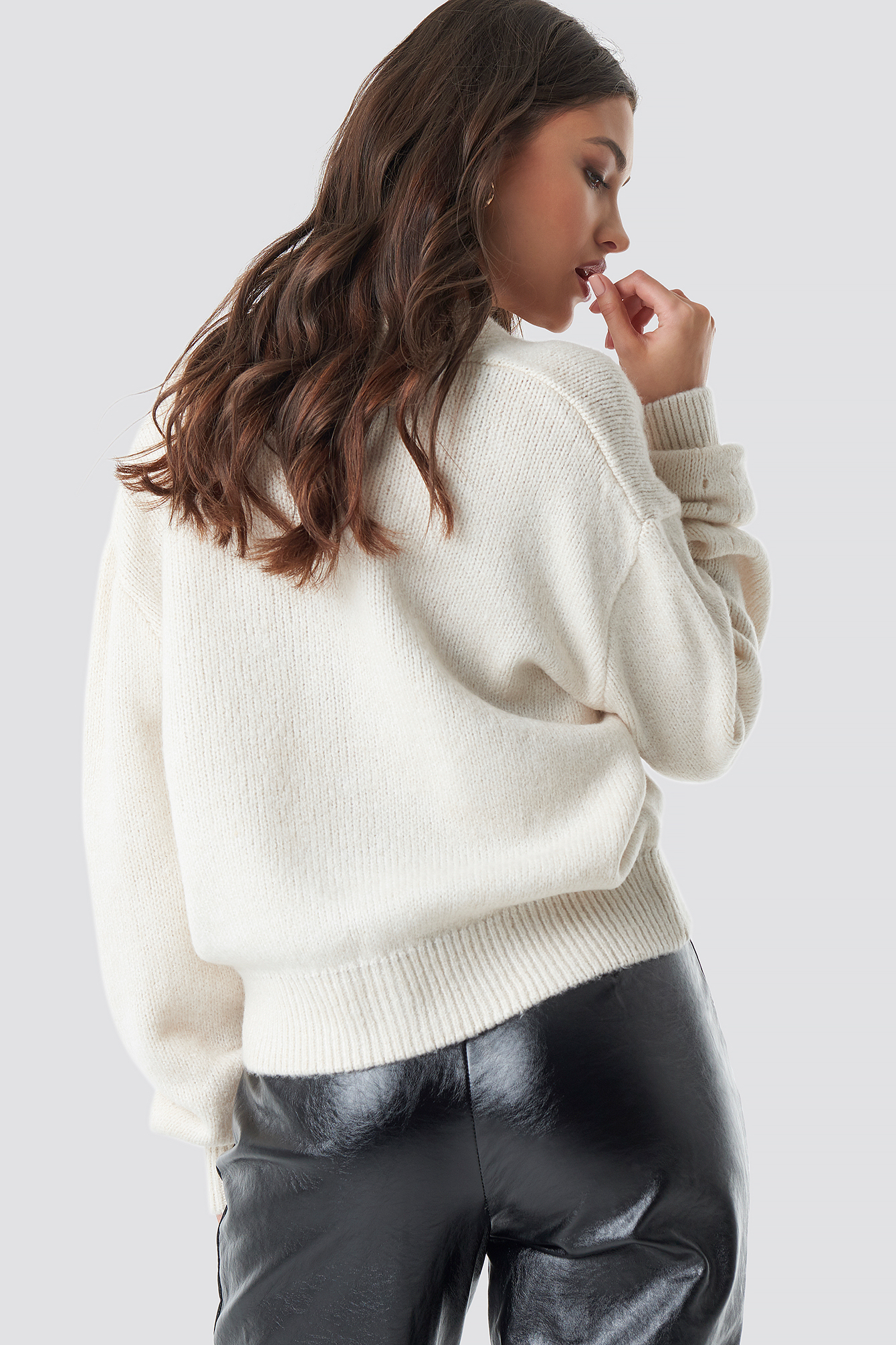 Cropped Oversized Cardigan NAKDLOUNGE.COM