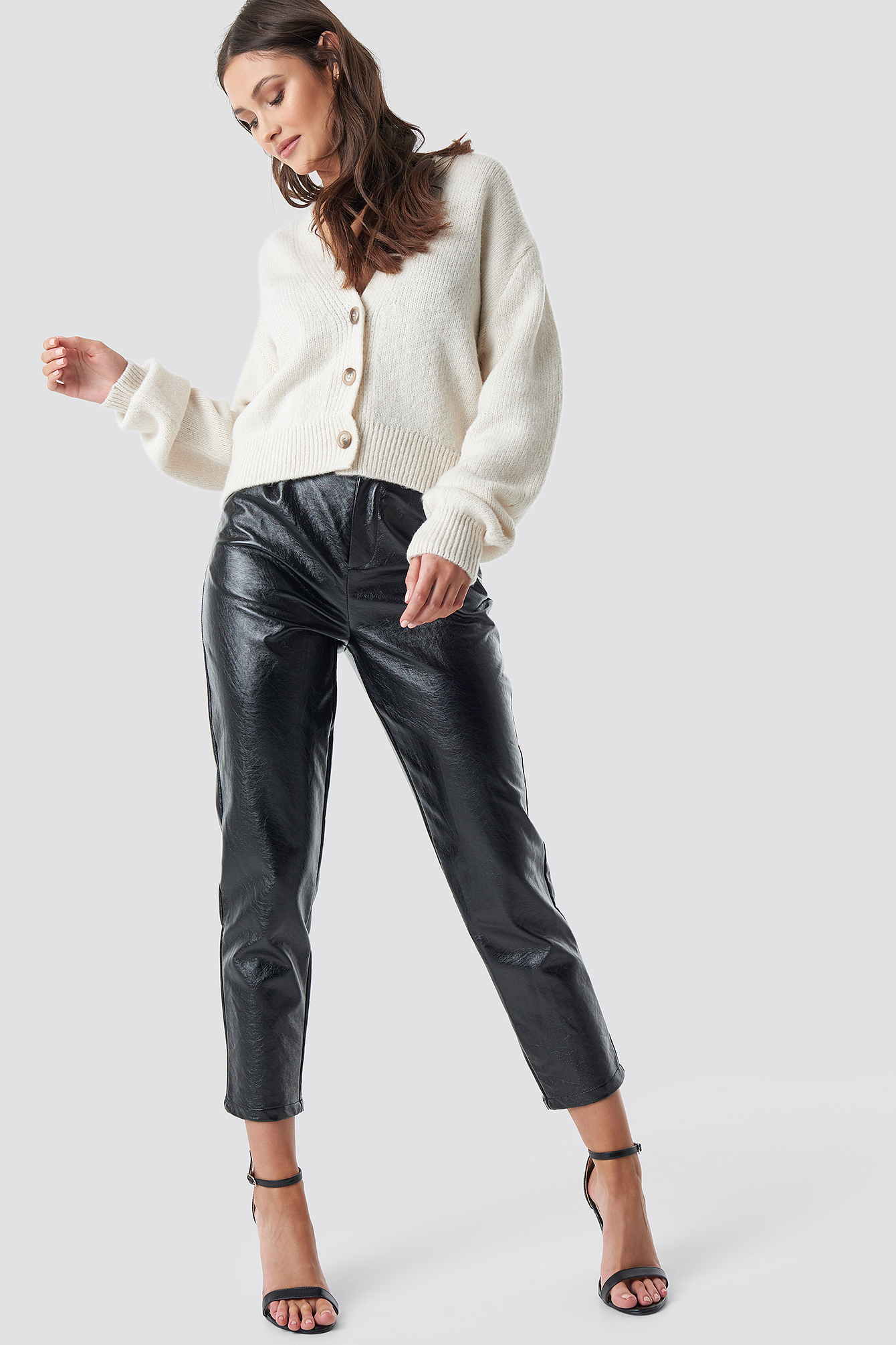 Cropped Oversized Cardigan NAKDLOUNGE.COM