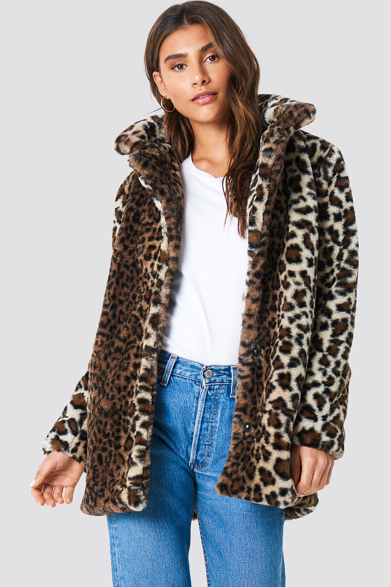 Faux Fur Leo Jacket NAKDLOUNGE.COM