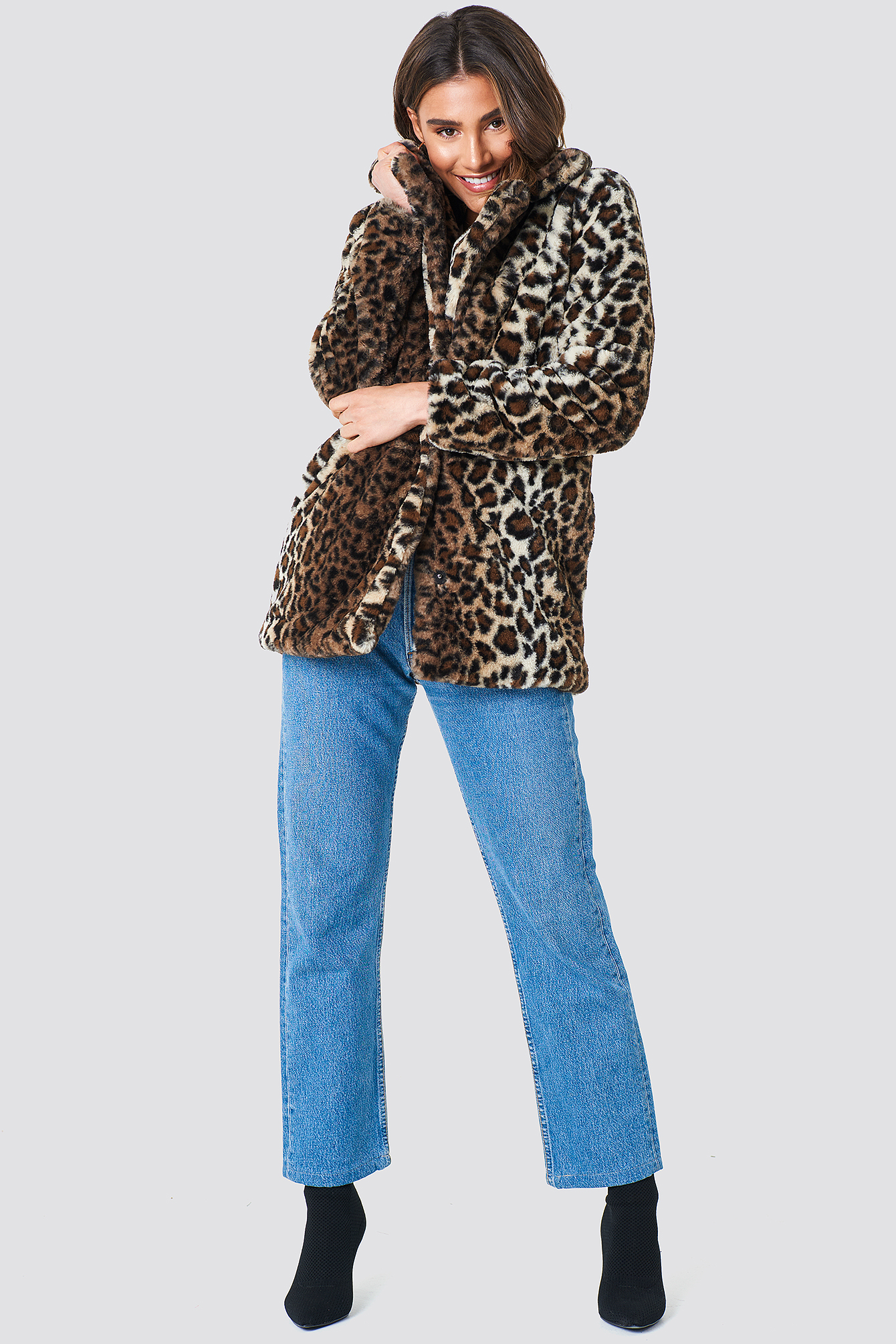 Faux Fur Leo Jacket NAKDLOUNGE.COM