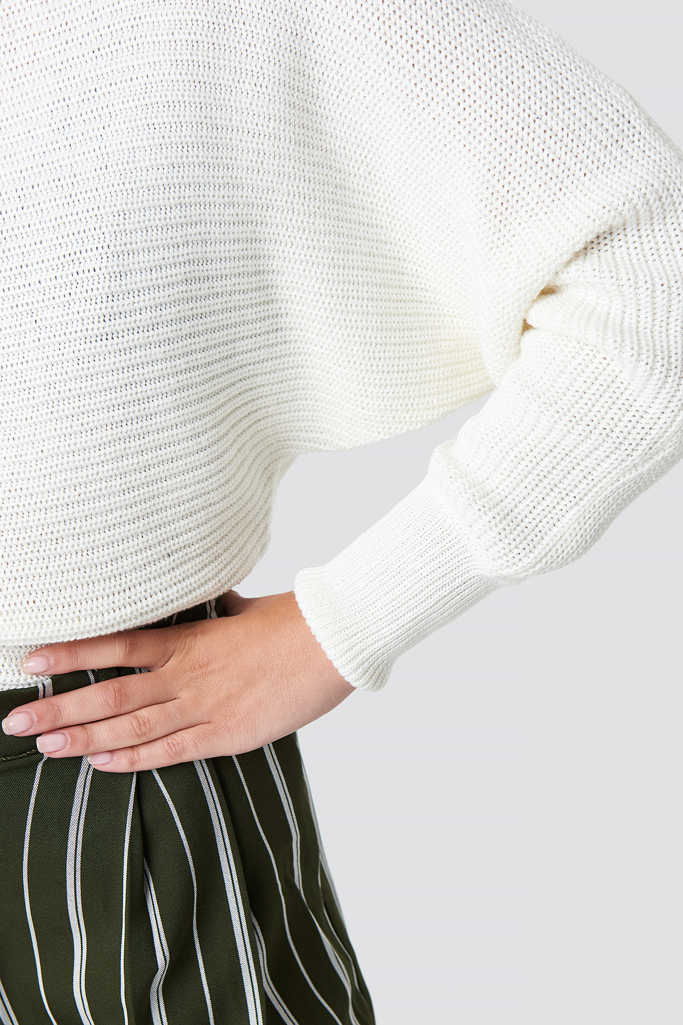 Folded Knitted Sweater NAKDLOUNGE.COM