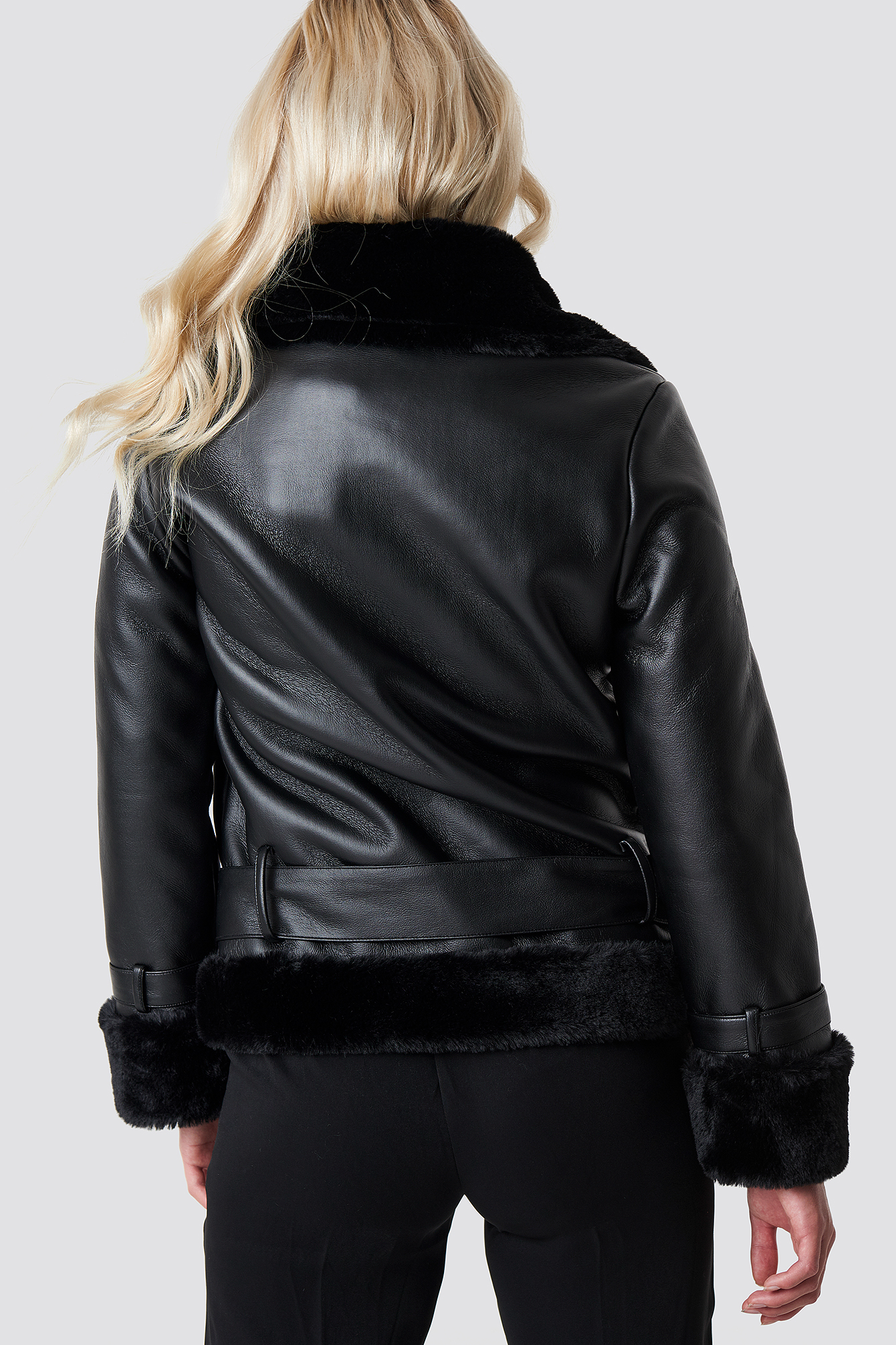 Oversized Padded Biker Jacket NAKDLOUNGE.COM