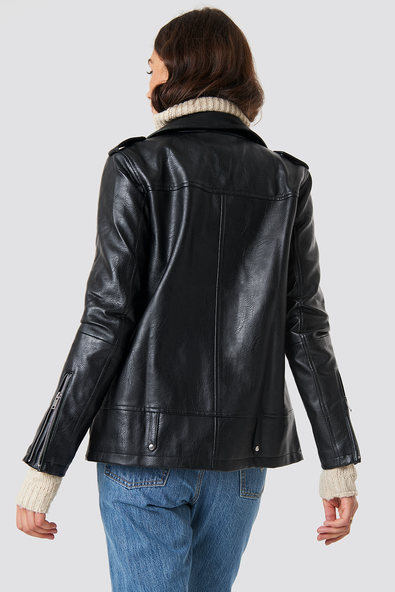 Oversized PU Jacket NAKDLOUNGE.COM