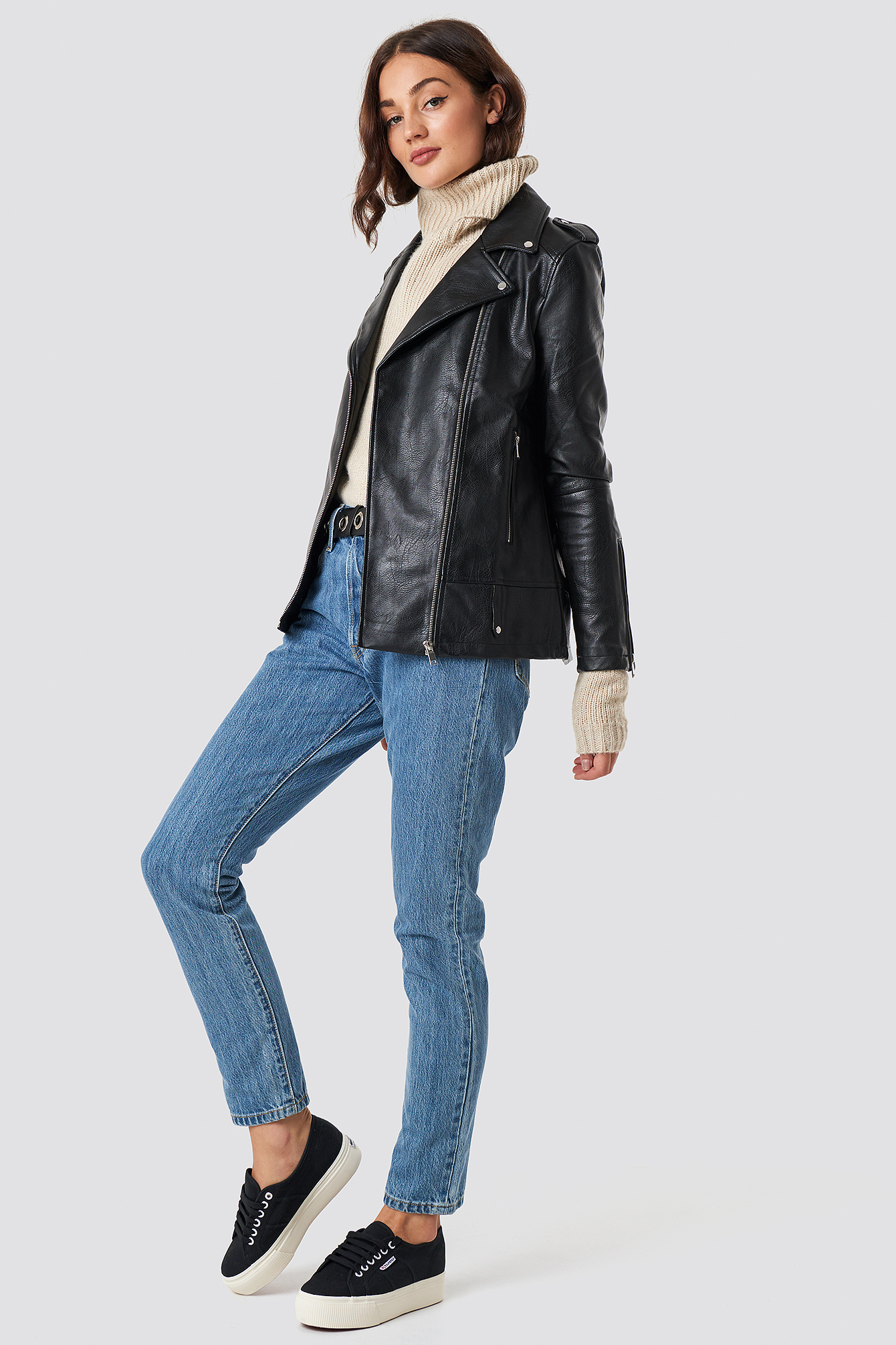 Oversized PU Jacket NAKDLOUNGE.COM