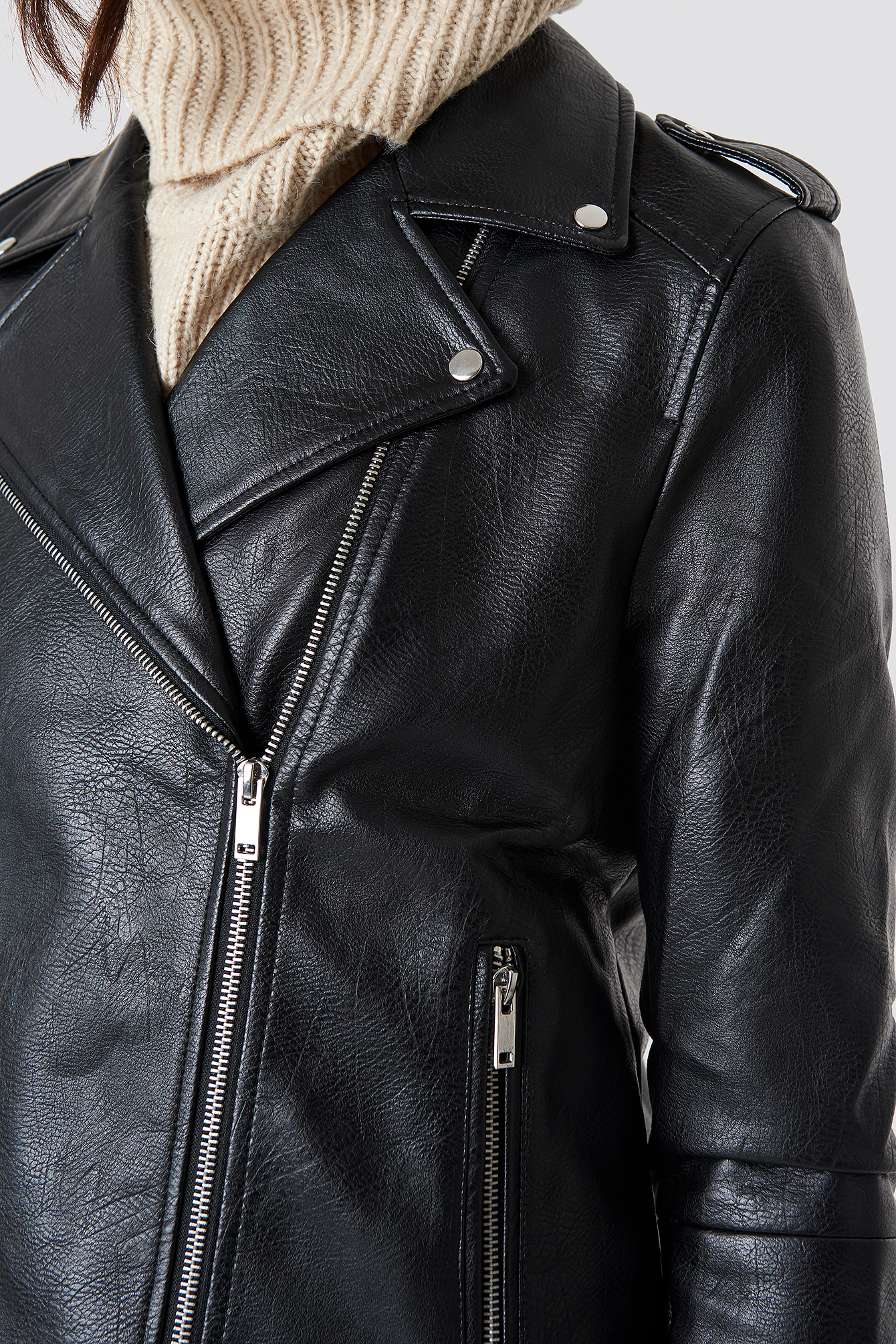 Oversized PU Jacket NAKDLOUNGE.COM