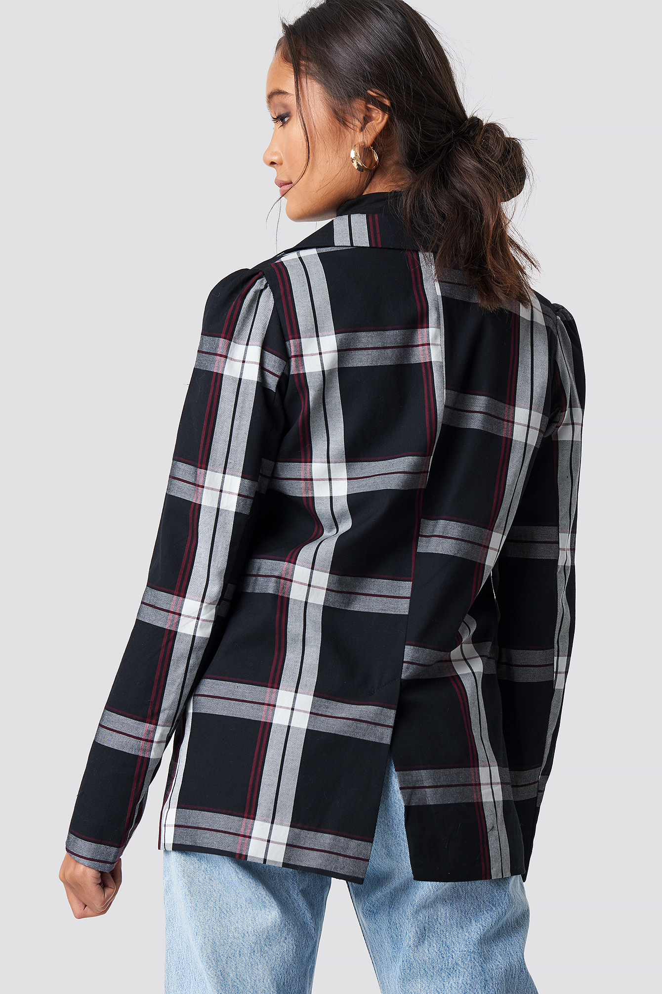 Oversized Puff Shoulder Blazer NAKDLOUNGE.COM