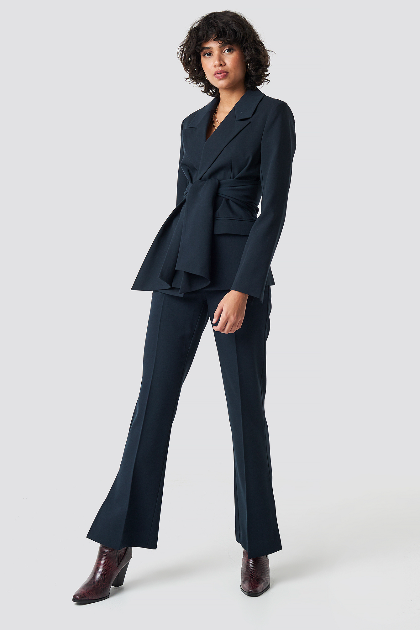 Tie Belt Blazer NAKDLOUNGE.COM