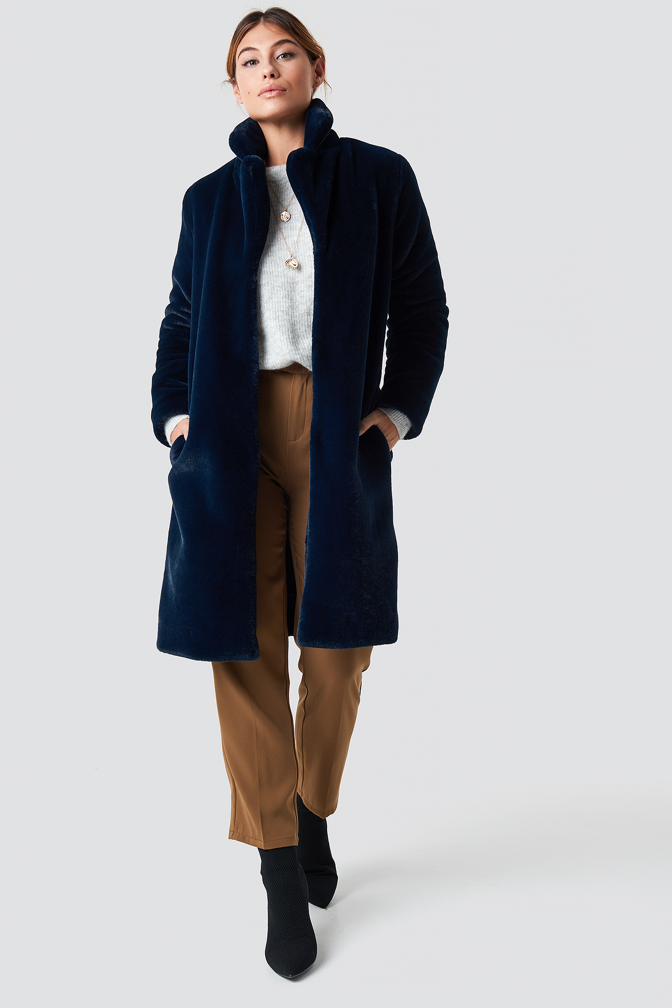 Long Faux Fur Coat NAKDLOUNGE.COM