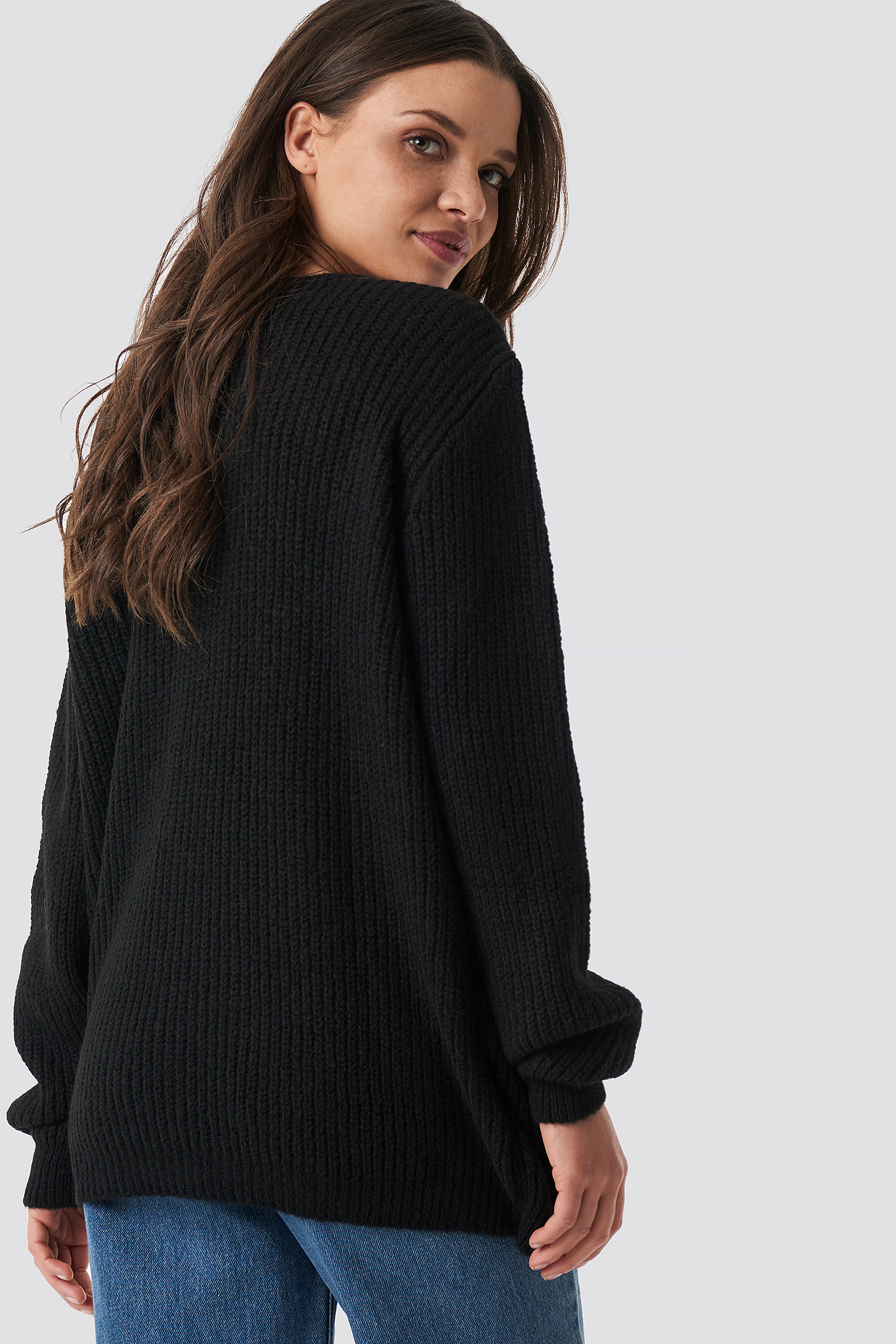 Crossed Knitted Sweater NAKDLOUNGE.COM