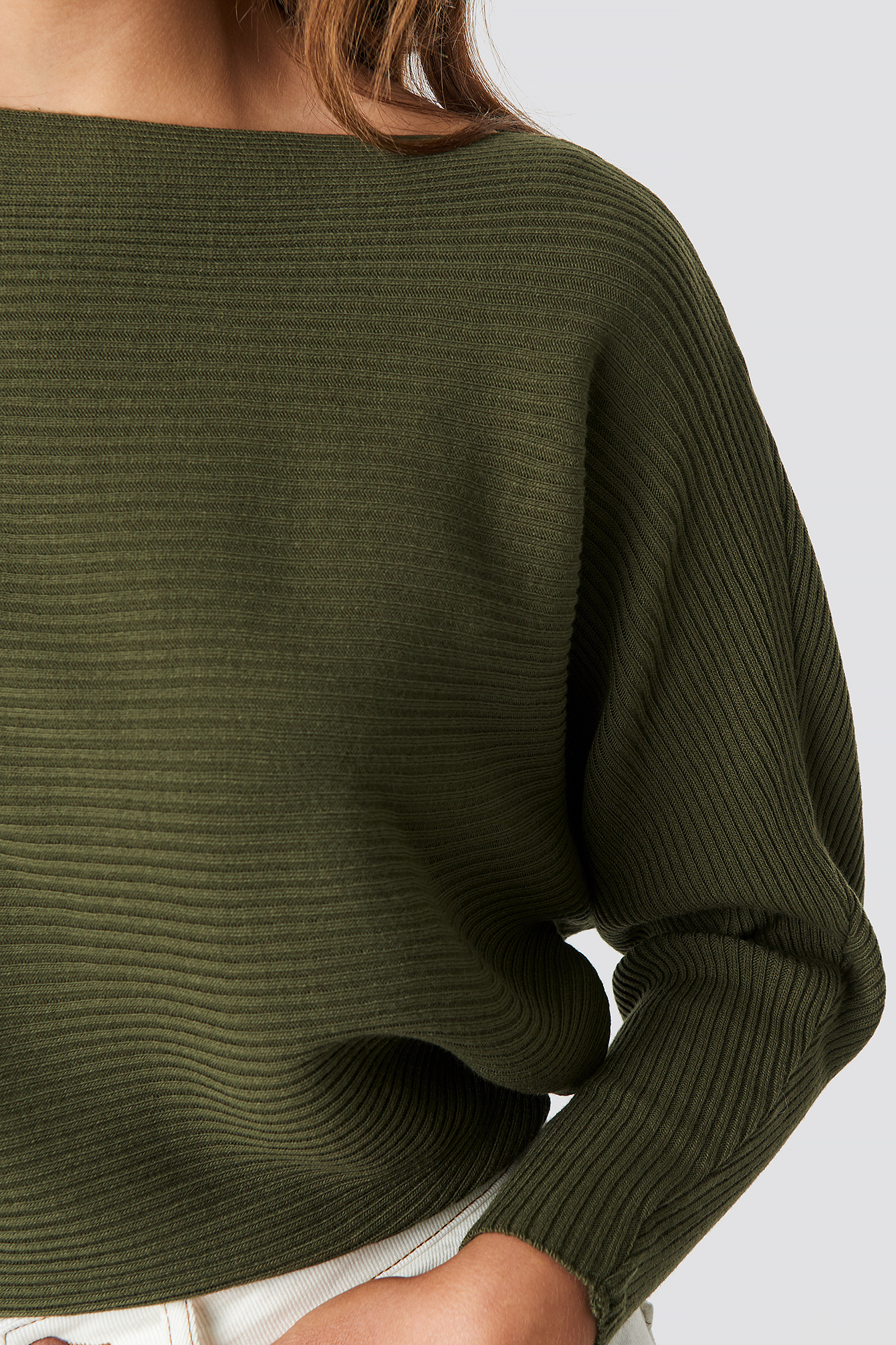 Off Shoulder Knitted Jumper NAKDLOUNGE.COM